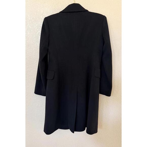 New Fleurette Charlie Wool Coat in Black Sz 6P $1295 - Picture 9 of 13